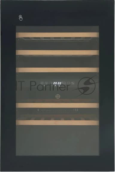 Винный шкаф встраиваемый Hyundai HBWC 0865 DCT 1-нокамерн. черный