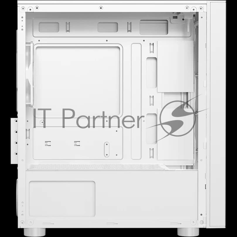 Компьютерный корпус без блока питания PCCooler LM300 ARGb WH, Tempered Glass Mid Tower, белый, ABS, TG, SPCC, 1x120мм ARGb mATX, ITX 170/330/mm 2x2.5", 2x3.5", 5xPCI 1xUSB-A 3.0, 2xUSB-A 2.0 375x205x427mm