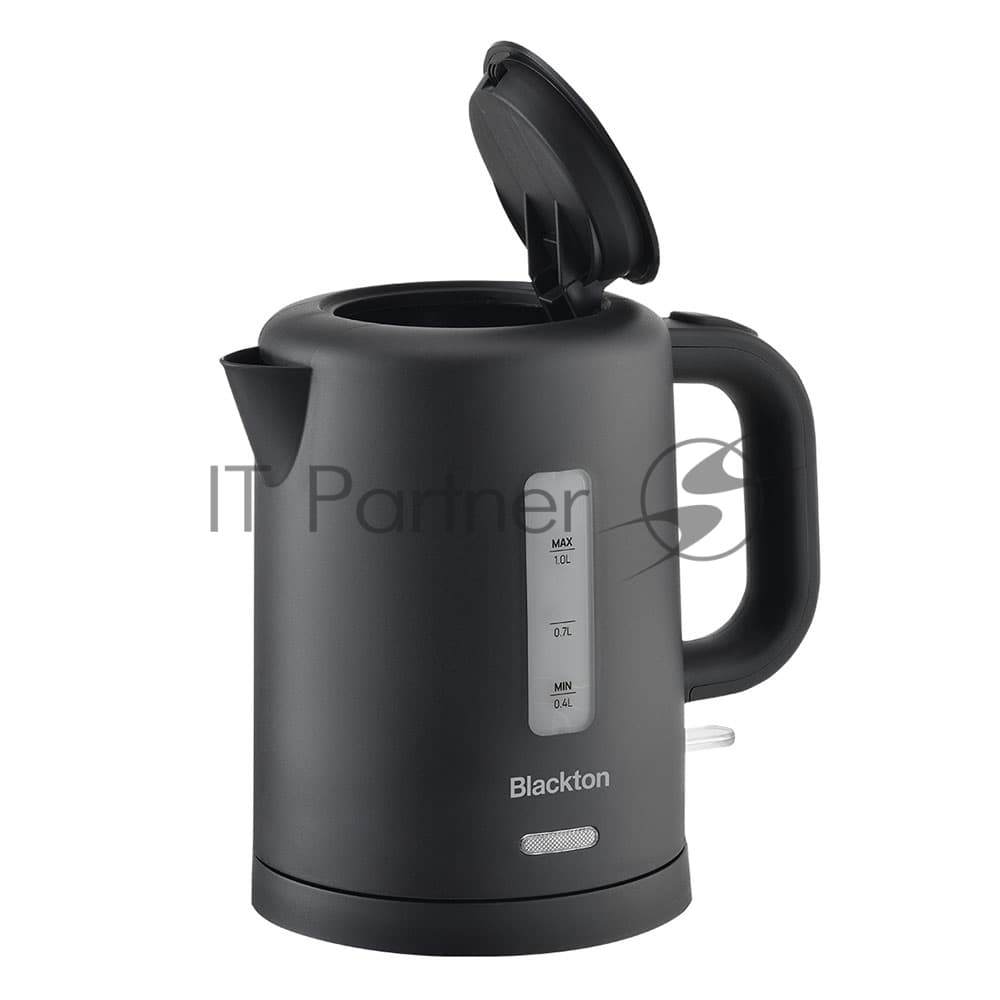 Электрочайник Blackton Bt KT031P черный, 1.0 л, 1100 Вт, скрытый нагревательный элемент