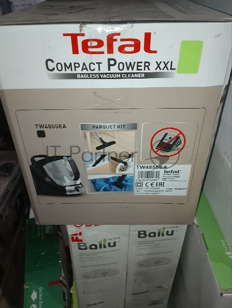 (Поврежденная упаковка) Безмешковый пылесос TEFAL TW4855EA