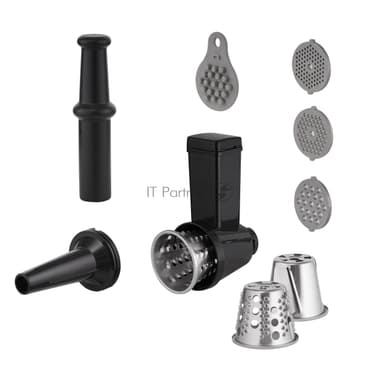Мясорубка электрическая Korting KMG 0604 X серебристый, 2500 Вт, 3.5 кг/мин, реверс, защита от перегрузки, насадки - 6