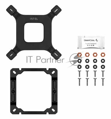 Кулер для процессора DEEPCOOL AG400 DIGITAL BK ARGb черный, 120 мм, алюминий/медь, 2100 об/мин, 31.6 дБ, 4 pin, 220 Вт, 152.7 мм