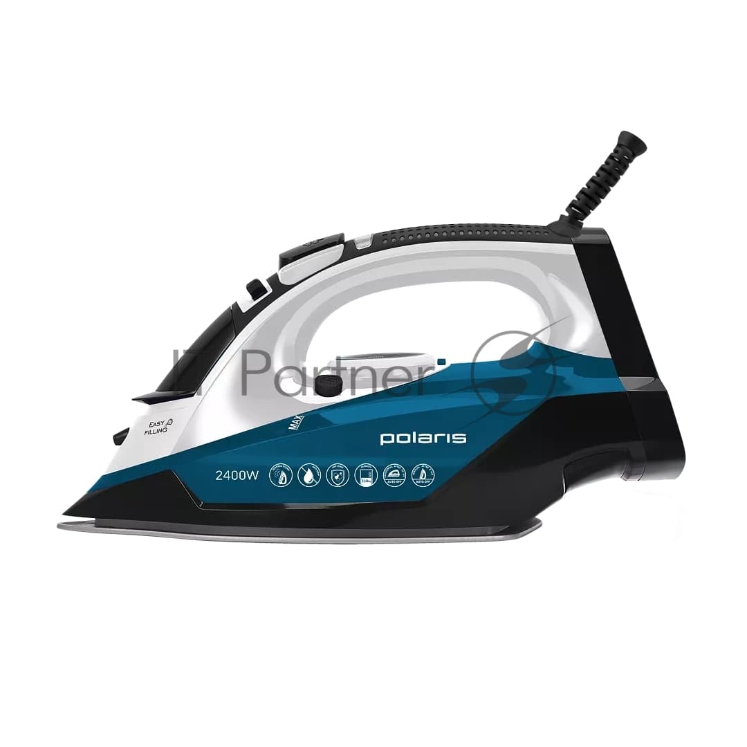 Утюг Polaris PIR 2420AK 2400Вт белый/бирюзовый