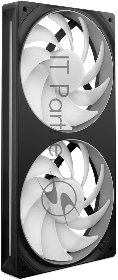 Кулер для корпуса ПК/ Case Cooler NZXT F240 RGB Core (120x120x25mm, 4-pin PWM, RGB, 75.12CFM, 30dBA, 2400RPM, Black, Single-Frame RGB Fan Unit)