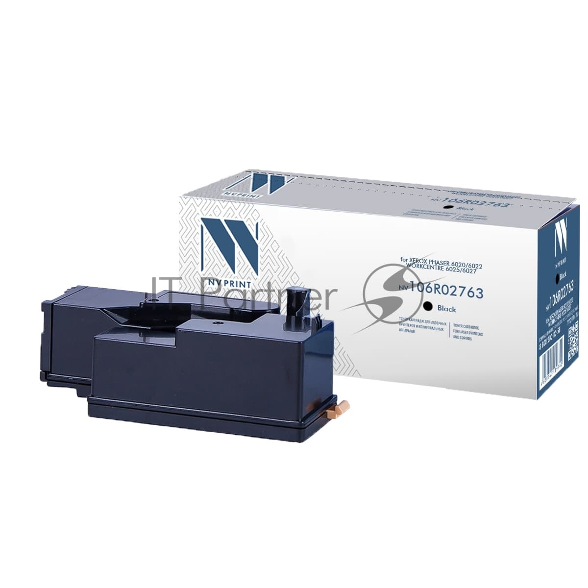 Картридж лазерный NVPrint совместимый Xerox 106R02763 черный для Phaser 6020/6022/WorkCentre 6025/6027 (2000k)