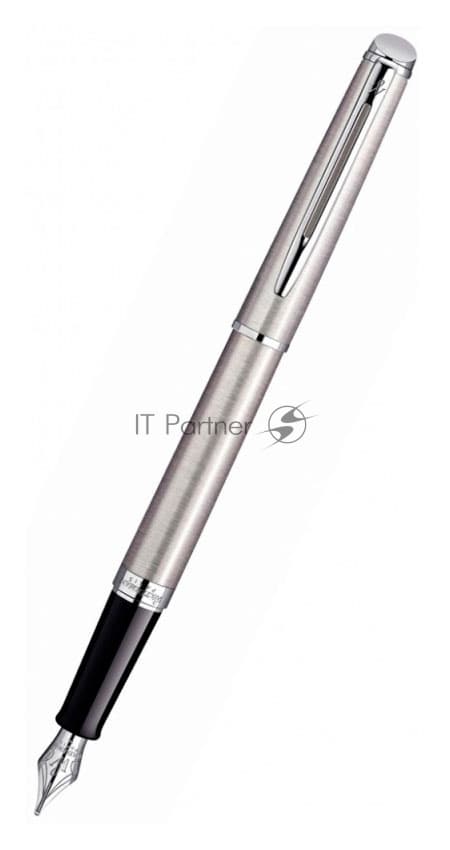 Ручка перьевая Waterman Hemisphere (CWS0920410) Steel CT, F, сталь нержавеющая, подарочная коробка