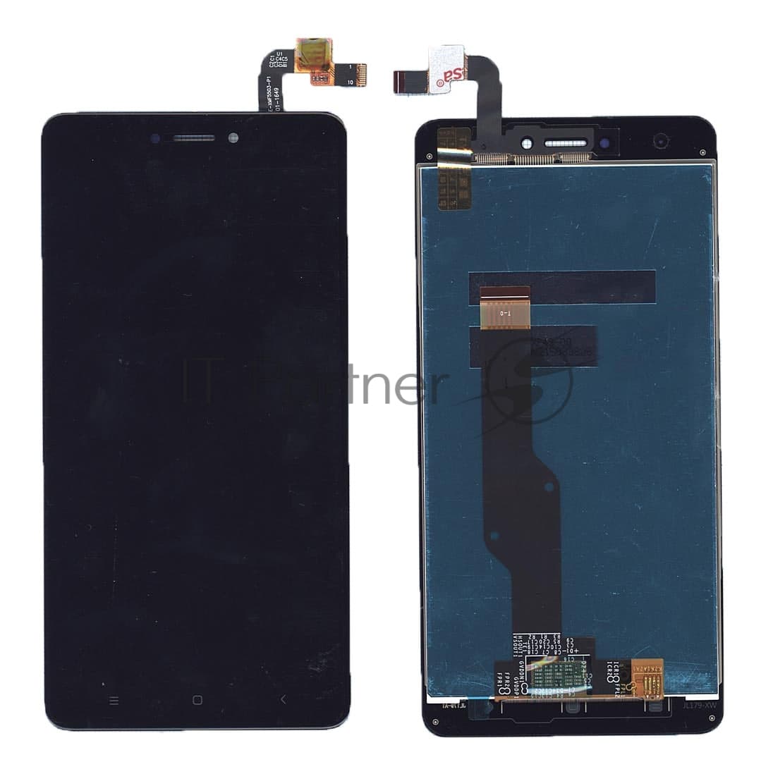 Дисплей для Xiaomi Redmi Note 4X черный