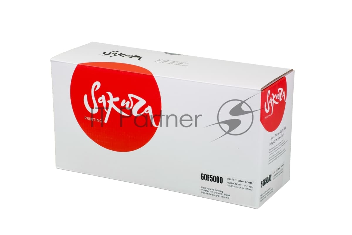 Картридж Sakura 60F5000 для Lexmark MX310/410/510/511/611, черный, 2 500 к.