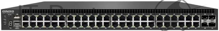 Управляемый (L3) гигабитный коммутатор OSNOVO, 48 *10/100/1000Base-T, 4*10G SFP+ Uplink
