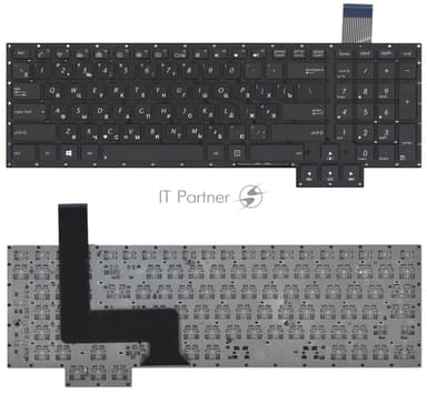 Клавиатура для ноутбука Asus G750 G750JX G750JW черная без рамки