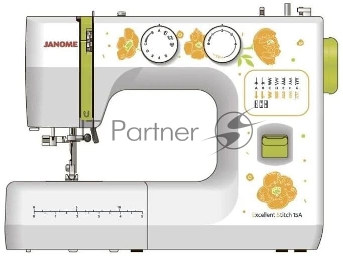 Швейная машина Janome Excellent Stitch 15A белый