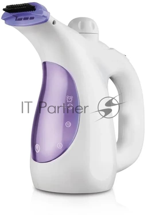 Отпариватель Centek CT-2380 белый/фиолетовый, 800 Вт, 15 г/мин, 330 мл