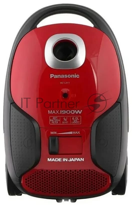 Пылесос Panasonic MC-CJ911R красный/черный, 380/1900 Вт, уборка сухая, пылесборник мешок 6 л