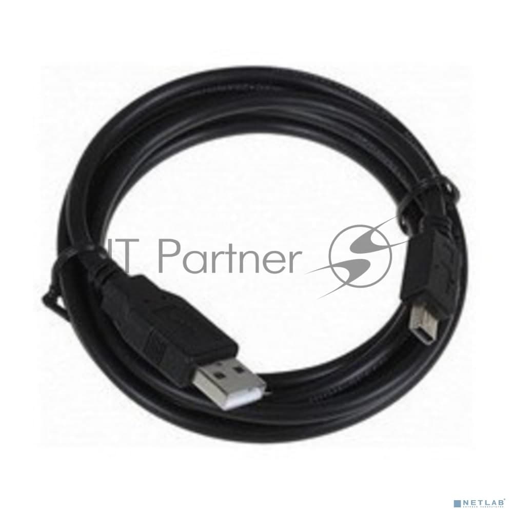 Кабель USB 2.0 A-->mini-B 5P (3,0м) черный, Telecom <TC6911BK-3.0M>
