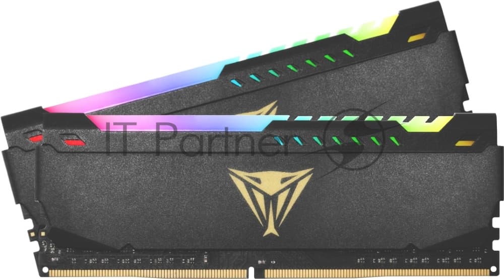 Оперативная память Patriot Viper Steel, DDR4, 16GB (2x8GB), 3600MHz, CL20, DIMM, с радиатором, RGB, черный