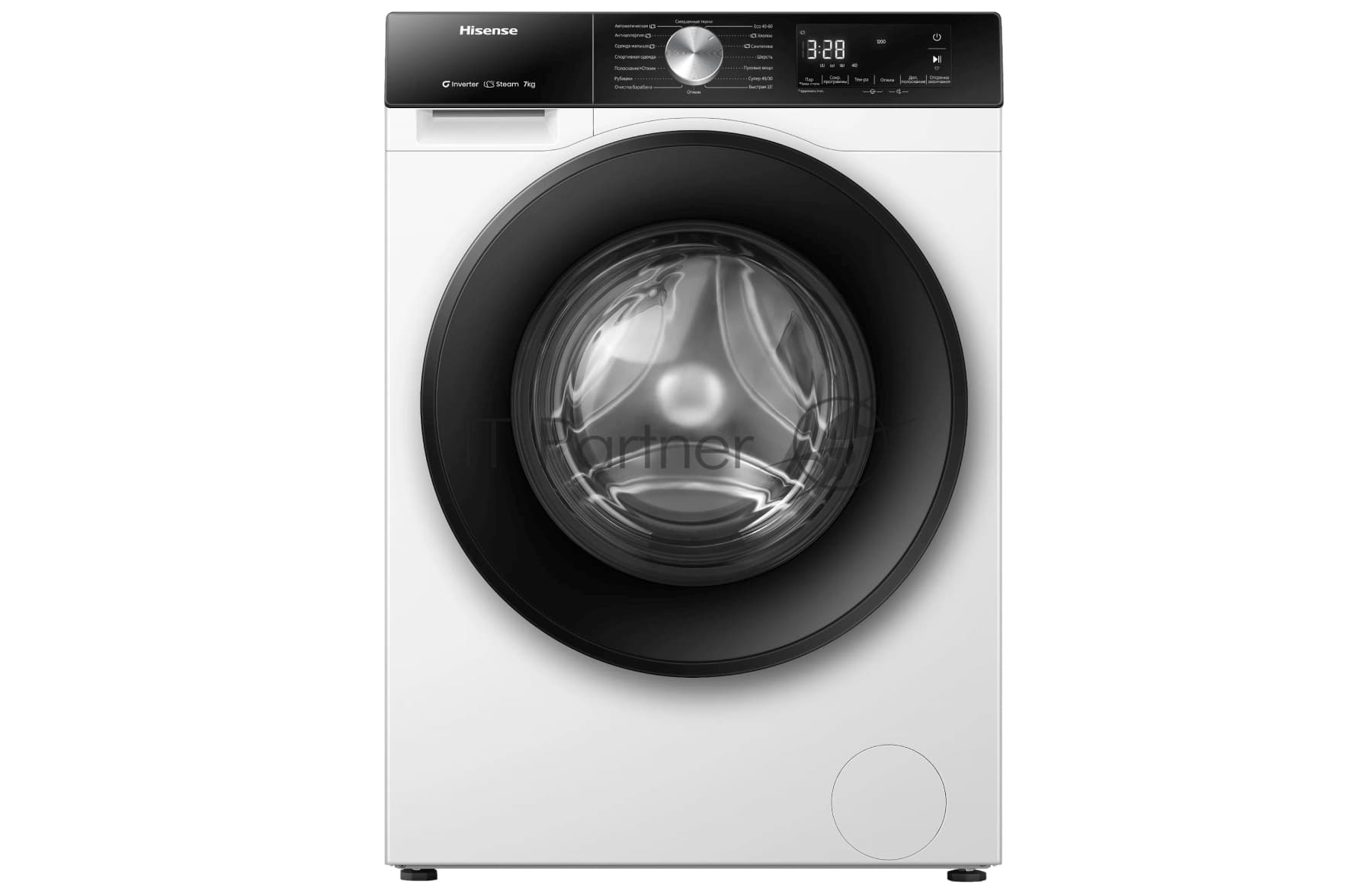 Стиральная машина Hisense WF3S7021BWU белый, загрузка фронтальная 7 кг, 1200 об/мин, класс A+++