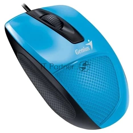 Мышь проводная Genius DX-Mini голубой, 1000 dpi, USB, кнопки - 3