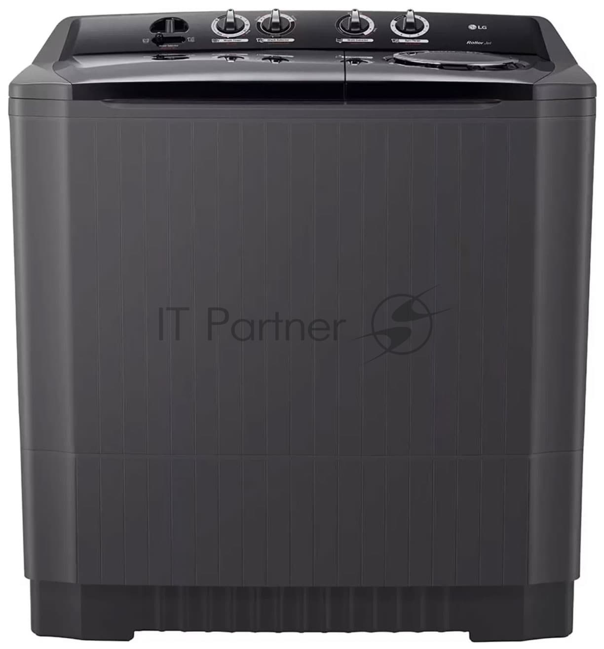 Стиральная машина LG P1861RWNT черный, загрузка вертикальная 18 кг