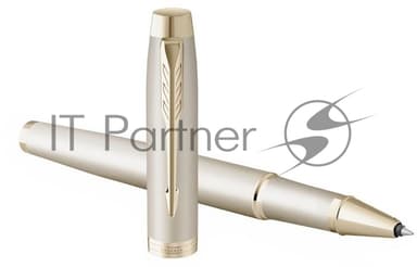 Ручка роллер Parker IM Monochrome T328 (2172955) Champagne PVD F черн. черн. подар.кор.