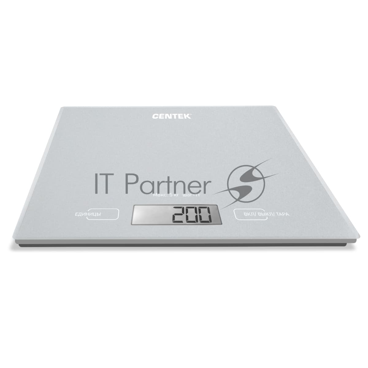 Весы кухонные Centek CT-2462 серебристый