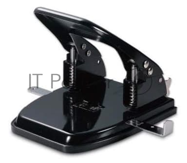 Дырокол Kw-Trio Typical Heavy Duty 09780BLCK, до 30 листов, металл, с линейкой черный