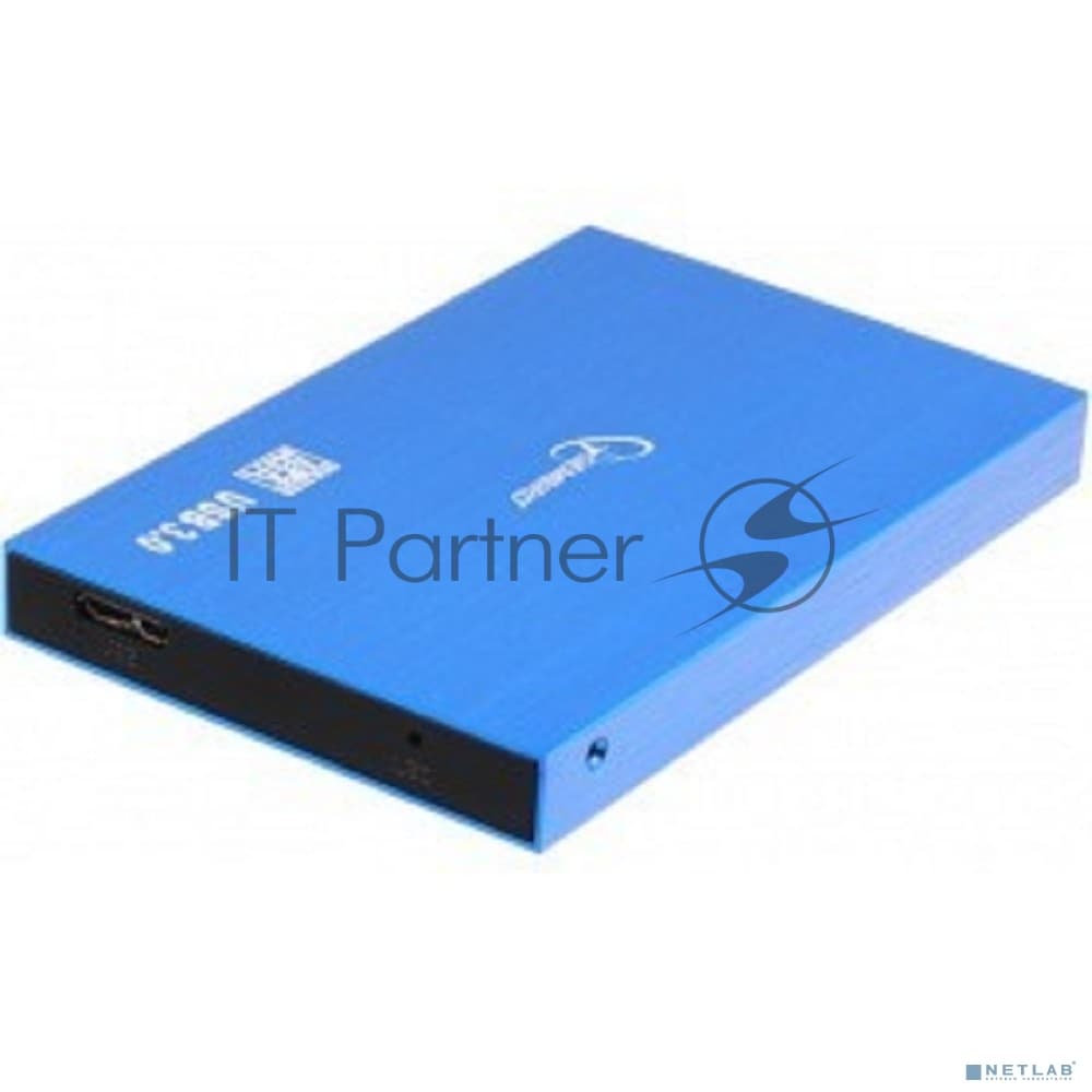 Gembird EE2-U3S-56 Внешний корпус 2.5" синий металлик, USB 3.0, SATA, алюминий