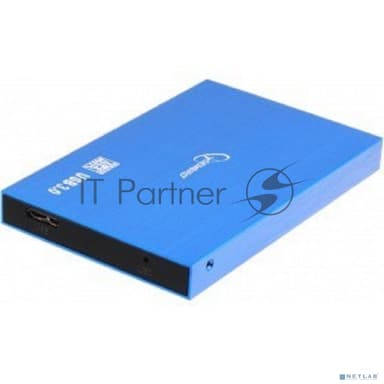 Внешний корпус 2.5" Gembird EE2-U3S-56, синий металлик, USB 3.0, SATA, алюминий