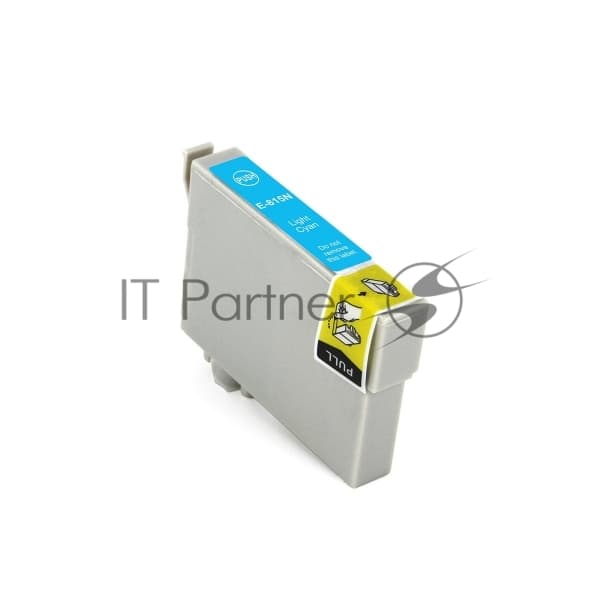 Картридж струйный NVPrint T0815 (NV-C13T11154A10) Light Cyan для Epson Stylus Photo 1410/R270/R290/R295/R390/RX590/RX610/RX615/X690/TX650/TX659/TX700/TX700W/TX710W/TX800/T50/T59 (18.2 мл) совместимый