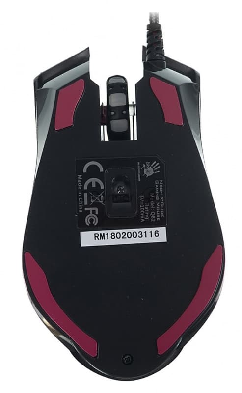 Мышь проводная A4Tech Bloody Q82 черный, 3200 dpi, USB, кнопки - 8