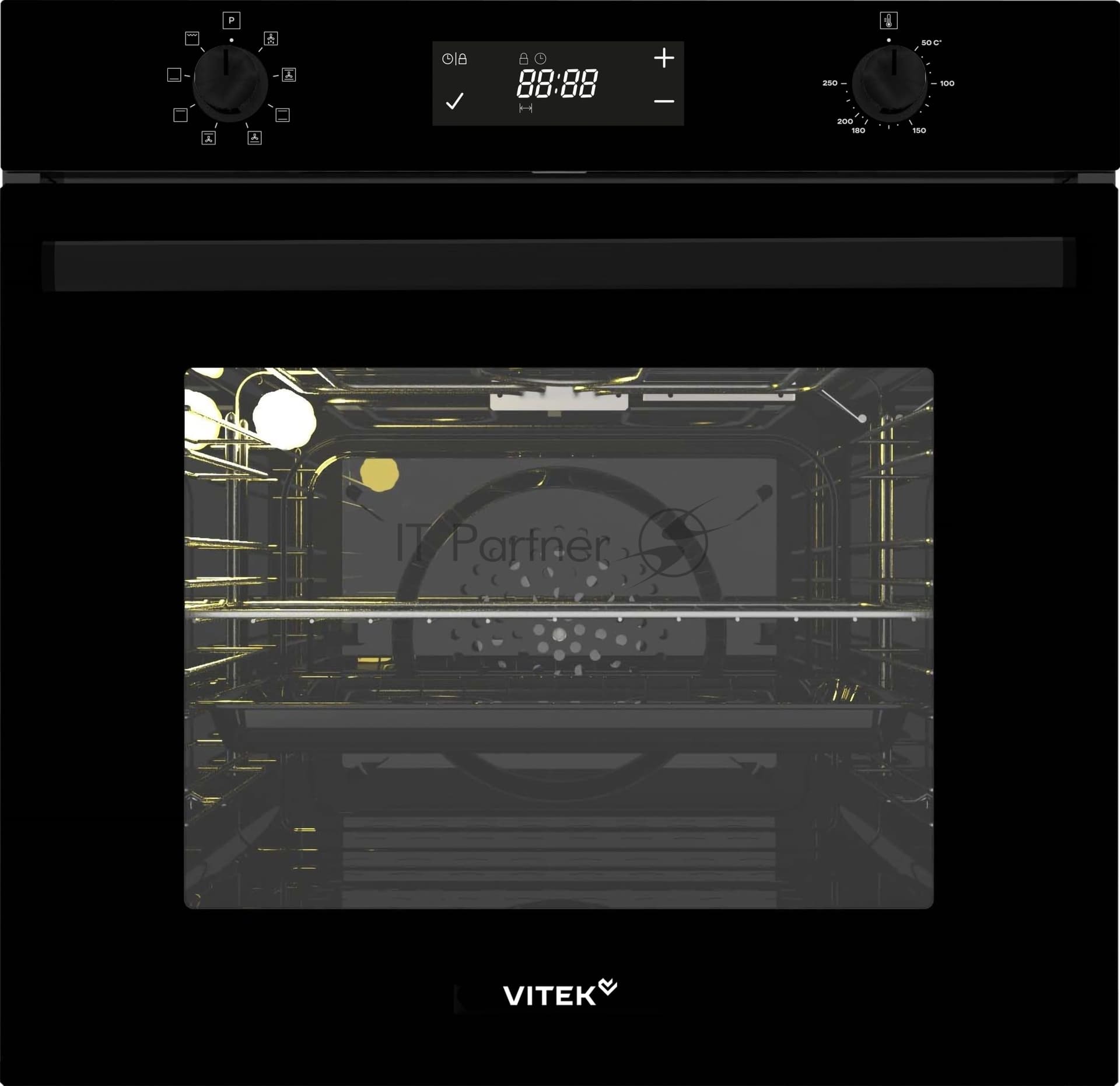 Духовой шкаф электрический Vitek VEO 6480 BG стекло черное