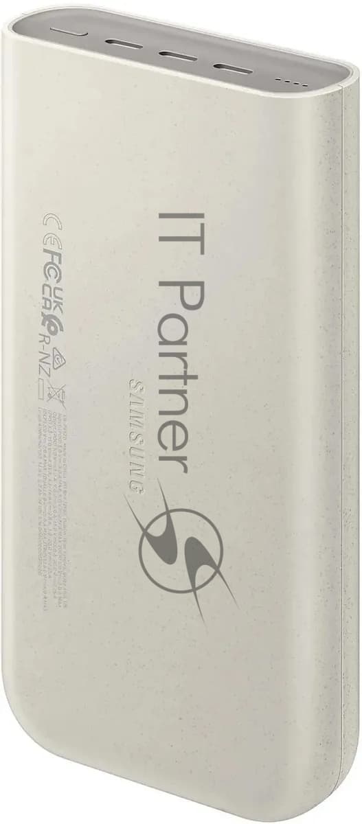 Портативный аккумулятор Samsung EB-P4520 20000mAh PD3.0 45W 4A 3xUSB-C бежевый (EB-P4520XUEGRU)