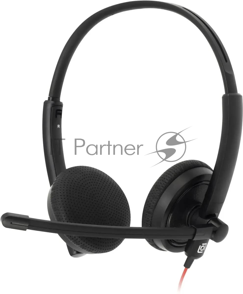 Наушники с микрофоном Oklick/Оклик HS-L900 черный 1.8м накладные оголовье