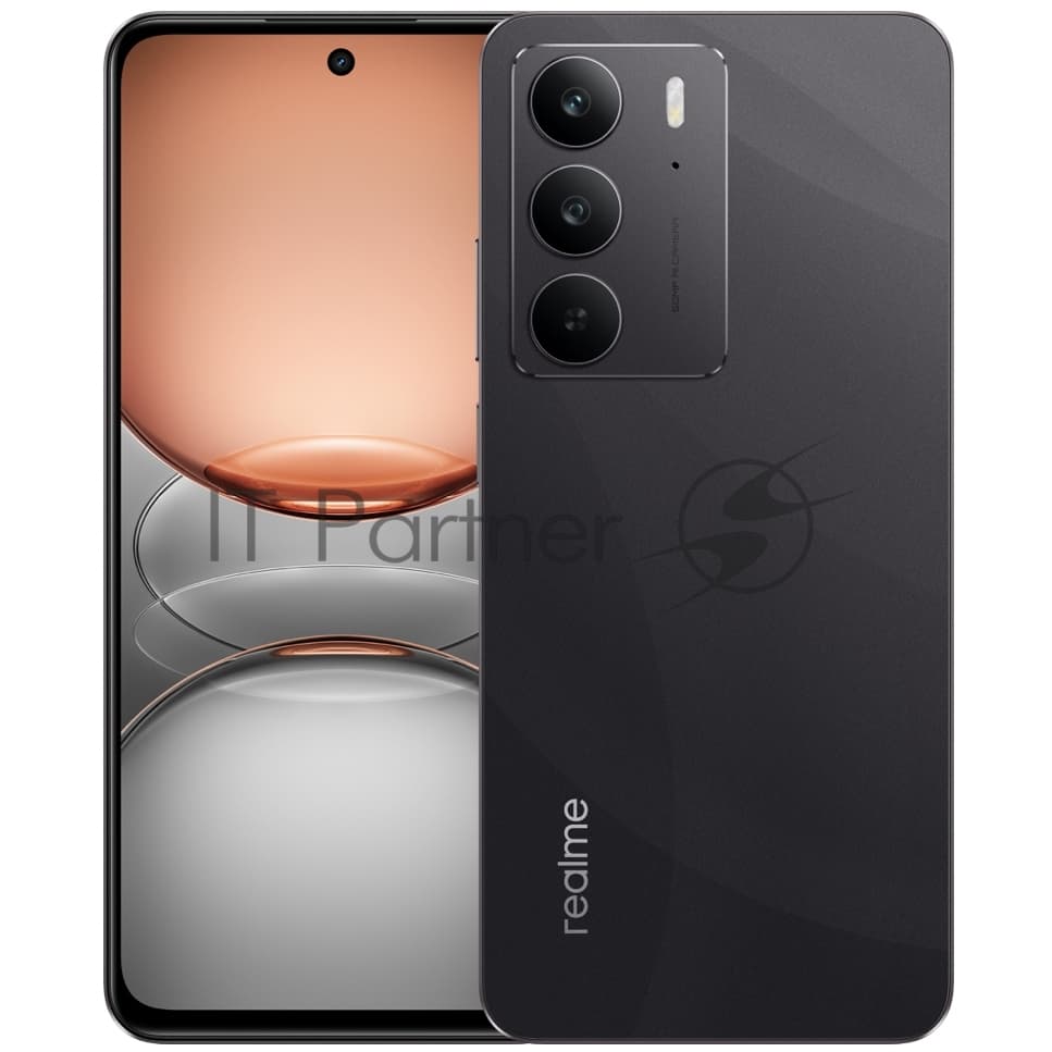 Смартфон Realme RMX3941 C75 256Gb 8Gb черный моноблок 3G 4G 2Sim 6.72" 1080x2400 Android 14 50Mpix 802.11 a/b/g/n/ac NFC GPS GSM900/1800 GSM1900 TouchSc microSD