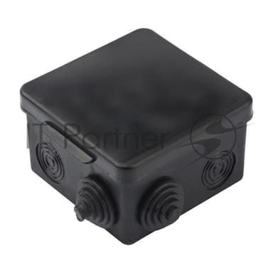 Коробка распаячная КМР-030-031 с крышкой 80х80х50 7 мембранных вводов IP54 черн. EKF plc-kmr-030-031-b