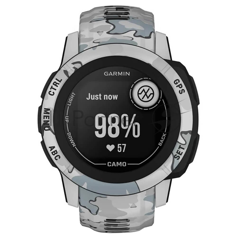 Умные часы Garmin Instinct 2S Camo Edition, 1.1" MIP, Bluetooth, ANT+, 10 ATM, черный / серый / камуфляж