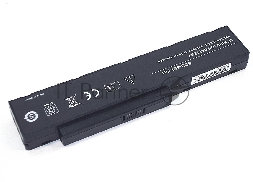 Аккумуляторная батарея для ноутбука Fujitsu Siemens Amilo Li3710 11.1V 4400mAh SQU-809 OEM черный
