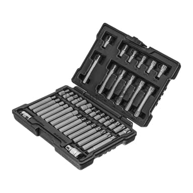 Набор бит Matrix, адаптер для бит, сталь S2, 18 предм., в пласт. боксе