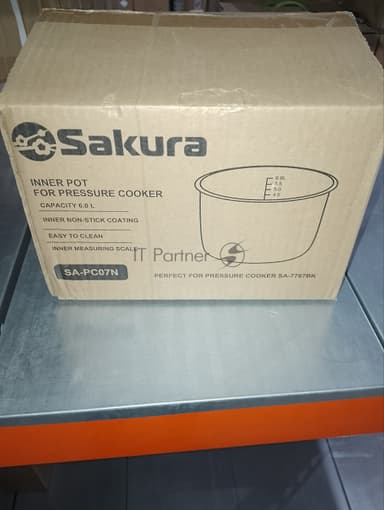(Поврежденная упаковка) Чаша д/скороварки SAKURA SA-PC07N (6,0л) антиприг.покр