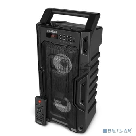 Колонка портативная Sven PS-435 черный 20W 2.0 BT/3.5Jack/USB 10м 2000mAh
