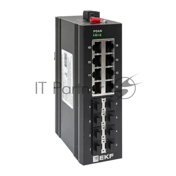 Коммутатор EKF TSX-U-8GX/SFP-8GT, 8×1 Гбит/с + 8×1 Гбит/с SFP, неуправляемый