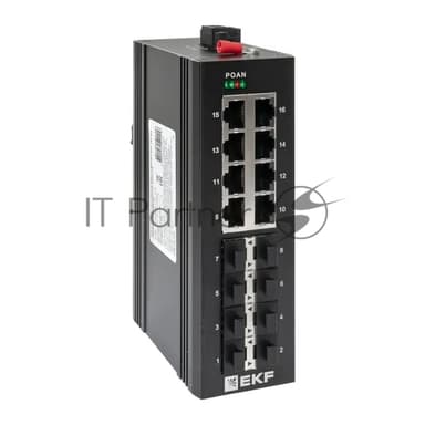 Коммутатор EKF TSX-U-8GX/SFP-8GT, 8×1 Гбит/с + 8×1 Гбит/с SFP, неуправляемый