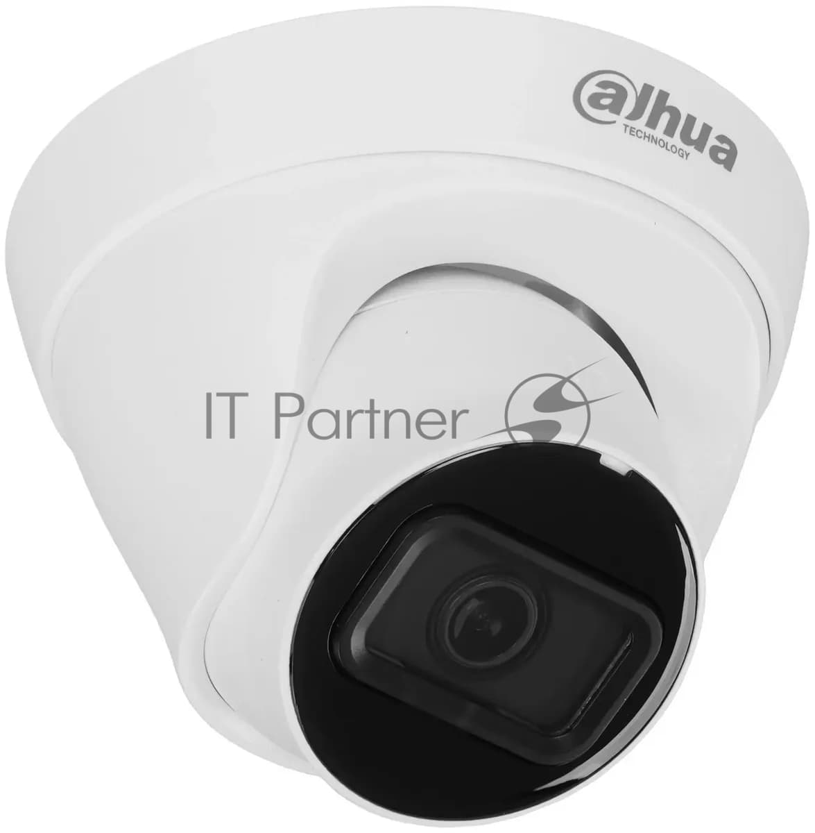 Уличная турельная IP-видеокамера Dahua DH-IPC-HDW1431T1P-0360B-S6 4Мп, 1/2.9” CMOS, объектив 3.6мм, ИК-подсветка до 30м, IP67, корпус: металл, пластик