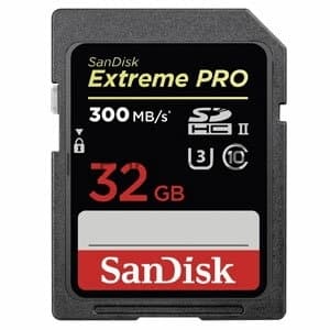 Флеш карта SanDisk Extreme Pro SD UHS I 32Gb Card for 4K Video for DSLR and Mirrorless Cameras 100MB/s Read & 90MB/s Write, Lifetime Warranty