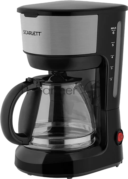 Кофеварка капельная Scarlett SC-CM33012 черный, исп. кофе - молотый, 0.6 л, 600 Вт.