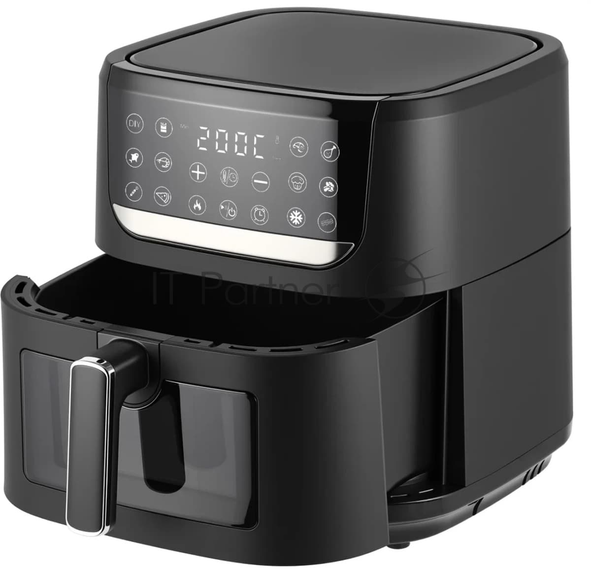 Аэрогриль TopDevice TDA801 черный, 1750 Вт, 8 л, сенсор, 12 программ