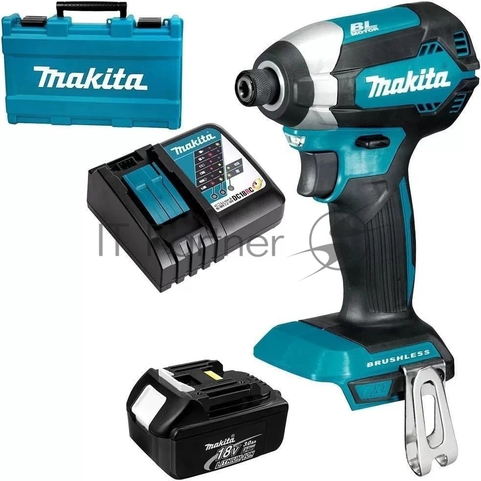 Дрель-шуруповерт Makita DTD153SF, 18 В, 1,5 Ач, 170 Нм, бесщеточный, ударный