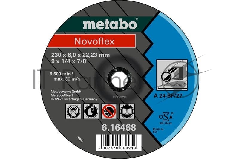 Круг обдирочный SP-Novoflex 125х6.0х22 23мм RU сталь Metabo 617170000