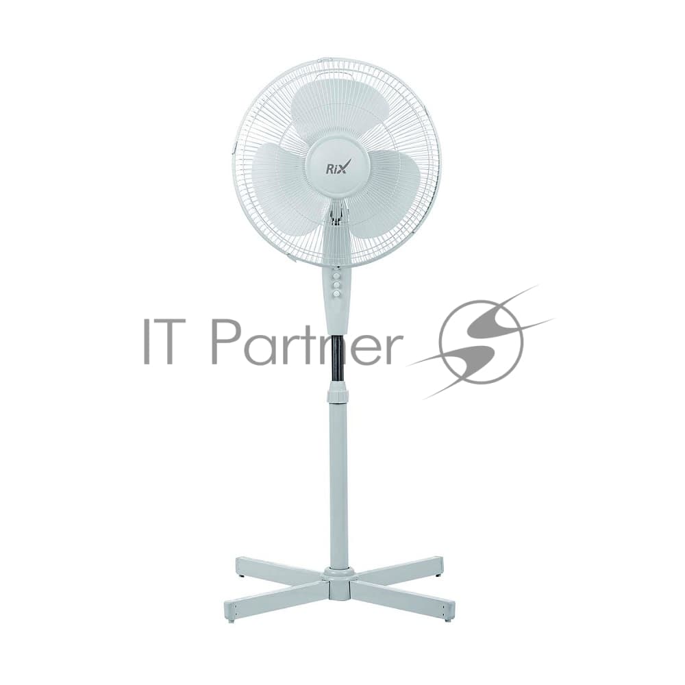 Вентилятор Rix RSF-3000W белый, напольный, 35 Вт, 3 скорости, 30 см