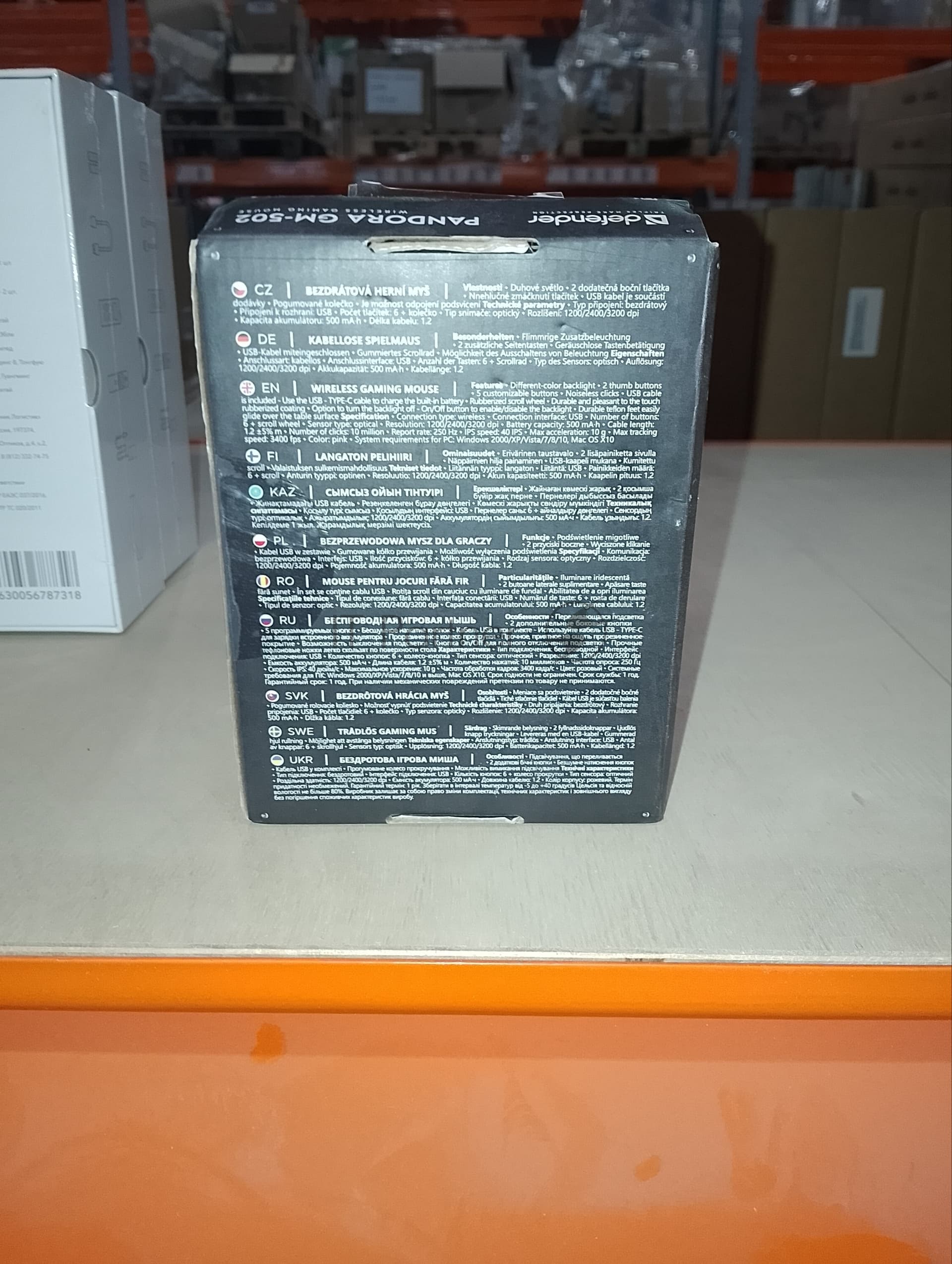 (Поврежденная упаковка) Мышь игровая беспроводная DEFENDER Pandora GM-502 pink (7кнопок,3200dpi,500мАч)