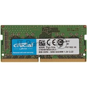 Модуль памяти Crucial 8GB DDR4 3200 SO DIMM Classic Laptop Memory Non-ECC, CL22, 1.2V, SRx8 Tray